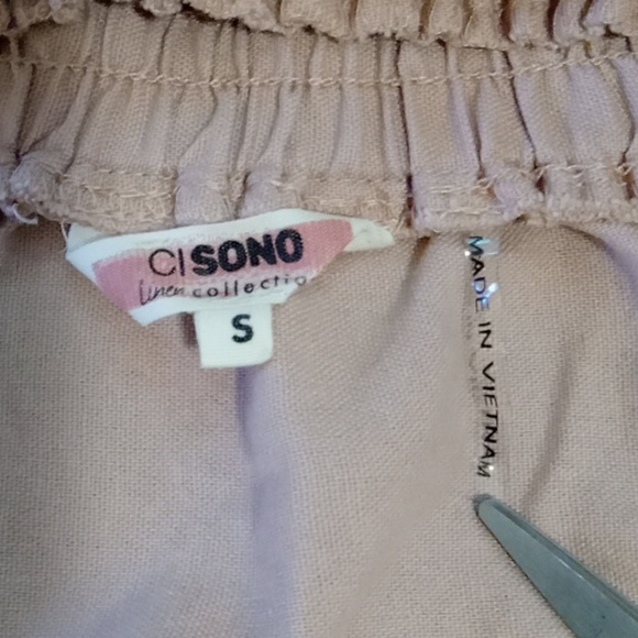 Ci Sono Mauve Linen Blend Skirt Small - Picture 4 of 8